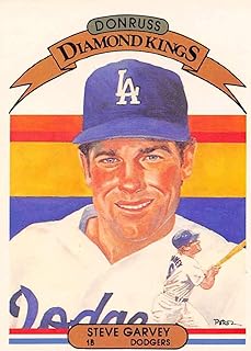 1982 Donruss Baseball #3 Steve Garvey Los Angeles Dodgers DK Diamond Kings Offical MLB Major League Baseball Trading Card