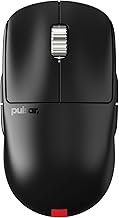 Pulsar Gaming Gears - X2A eS Wireless Gaming Mouse, Ambidextrous, Optical Switch, OLED Display, Driverless, PAW3395 Sensor, 100H Battery, 4K dongle Included (Medium, Black)