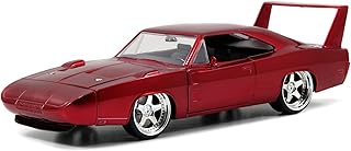 Toys Fast & Furious Dom's Dodge Charger Daytona DIE-CAST Car, 1: 24 Scale Red (97060)