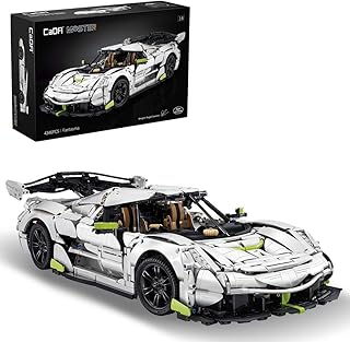 Master Fantasma Sports Car Building Set, C61048W 1:8 Super Cars Brick Kit with 9-Speed Gearbox and Rear Wheel Steering, V8 Racing Car Model for Adults Collectors (4346PCS)