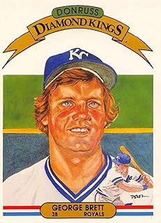 1982 Donruss Baseball #15 George Brett Kansas City Royals DK Diamond Kings Offical MLB Major League Baseball Trading Card