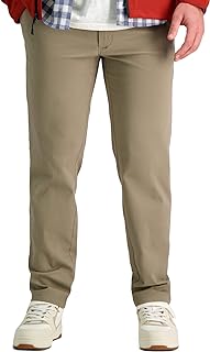 Men's Life Khaki Comfort Flat Front Slim Fit Chino Pant