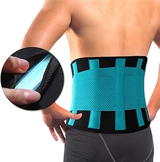 Back Corrector Medical Brace Waist Belt Spine Super Support Men Women Breathable Lumbar Corset Orthopedic and Relaxation (Color : Blue, Size S)