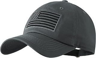American Flag Baseball Cap for Men Women Low Profile USA Army Tactical Operator Military Plain Dad Hat