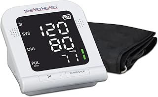 Blood Pressure Monitor | Wide-Range Upper Arm Cuff | Audible English Spanish Instructions and Results for Visually Impaired | 199-Reading Memory