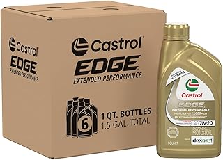 Edge Extended Performance 0W-20 Motor Oil 1 Quart, Pack of 6