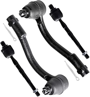 SCITOO 4pcs Front Suspension Kit Inner Tie Rod End Outer Tie Rod End Fit 2006-2011 For Hyundai For Accent