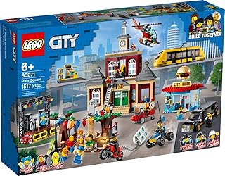 City Main Square 60271 Set, Cool Building Toy for Kids, New 2021 (1,517 Pieces)
