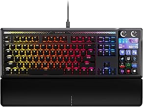 Galleon 100 SD RGB Mechanical Wired Gaming Keyboard – QWERTY US, Stream Deck-Integrated, Pre-Lubed MLX Pulse Thocky Hotswappable PBT Double-Shot Switches, FlashTap SOCD, 8,000Hz – Black