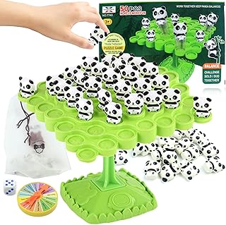 kykake Panda Balance Game Toys,Balance Game Tree Two-Player Parent-Child Interactive Family Tabletop Puzzle Montessori Toy,Pandas Board for Kids and Adults (Panda)