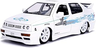 Toys Fast & Furious 1:24 Jesse's Volkswagen Jetta Die-cast Car, Toys for Kids and Adults, White (99591W)