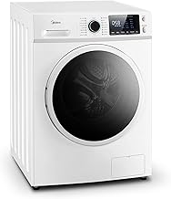 Midea 24 Inch All-in-One Front Load Washer Dryer Combo, 2.7 Cu.ft 26lbs Ventless Full-Automatic Washing Machine with Steam Care, Overnight Dry, 1400 RPM 16 Wash Cycles, White