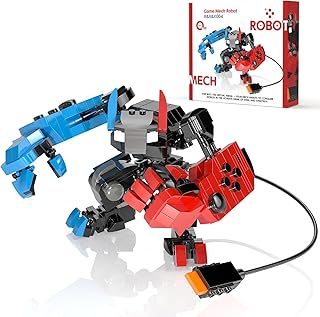 Game Mech Building Block Set for Boys, Controller Mech Model, Classic Robot Toy, Compatible with Lego Model Blocks Kits, Gift for Kids, Boys, Adults and Fans, Birthday Halloween Christmas Decorations
