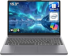 Laptop Computer, IdeaPad Slim 3 2026, 15.3" FHD Anti-Glare Display, Intel Core i5-13420H, 16GB DDR5 RAM, 512GB SSD, Copilot AI, Long Battery Life, Lightweight Portability, Office 365, Luna Grey