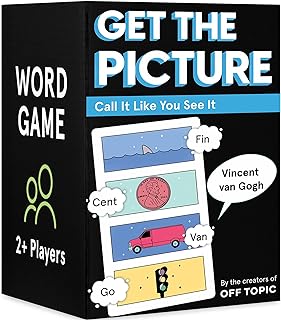 OFF TOPIC Get The Picture Card Game - A Fun Word Puzzle Game 2 Players+ Party Game