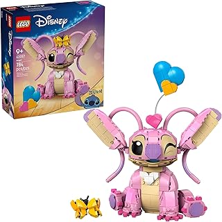 Disney Angel Lilo & Stitch Kids Toy - Room Decor and Building Set for Girls and Boys, Ages 9+ - Birthday Gift Idea for Young Fans Who Love Stitch Stuff and Learning Toys - 43257