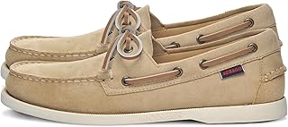 Portland Roughout Boat Shoes - Handsewn Roughout Leather with Leather Sock Lining, 360° Laces & Non-Marking Non-Slip Soles