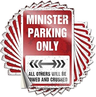 Coffee Stickers - Core Coffee Hard Minister Parking Only(12X18CM)