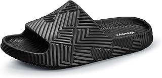 Slides for Women and Men - Bathroom Shower Shoes - Non Slip House Slippers - Lightweight Beach Sandals