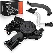 A-Premium PCV Valve Engine Crankcase Vent Valve Oil Separator Breather Hose Kit Compatible with Audi A3 A4 A5 Q5 TT & Volkswagen Jetta Passat Tiguan Beetle GTI CC Eos, 1.8L 2.0L, Replace# 06H103495B