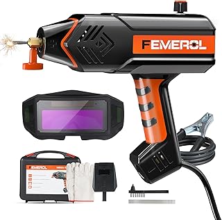 FEMEROL Handheld Welder, Portable Welding Machine 110V with Auto Darkening Goggles, 120A IGBT Inverter Portable ARC Welder Gun, Fits for 3/32" Wire Rods