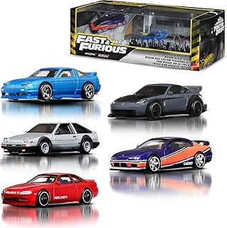 Toy Cars, Premium Fast & Furious Tokyo Drift Bundle, 5 1:64 Scale Die-Cast Vehicles from the Fast Movie in Collectable Packaging