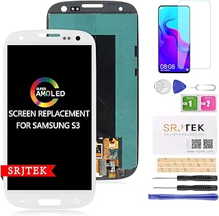 AMOLED Screen Replacement for Samsung Galaxy S3 i9300 i9305 i535 T999 i747 LCD Display Touch Digitizer Glass Panel Full Assembly (White)