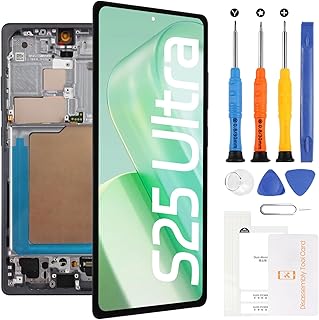 OLED Screen Replacement for Samsung Galaxy S25 Ultra SM-S938U SM-S938U1 LCD Display Touch Digitizer Assembly(for US Version,Support Fingerprint)