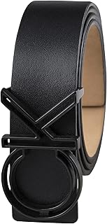 Men’s CK Monogram Cut Out Buckle Belt – Casual Belt for Jeans & Everyday Wear