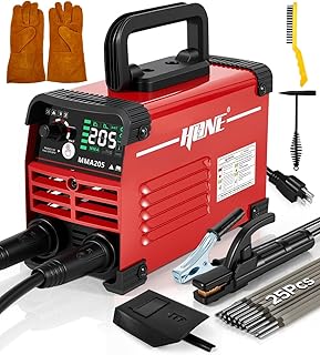 HONE Stick Welder 110v, Upgraded 205Amp Mini Welding Machine with Lift Tig Welding, IGBT Inverter Arc Welder Machine 110v with Hot Start Arc Force Anti-Stick VRD for 1/16"-1/8" Rod, Include 25 Rods.