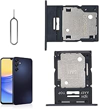 2 Pack SIM Card Tray Replacment for Samsung Galaxy A15 5G SM-A156U A156W A156P SM-S156VL A156M SIM Card Slot Holder with Ejector Pin(Black)