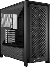 4000D RS Frame Modular High Airflow Mid-Tower PC Case – 3X RS Fans – InfiniRail Mounting System – Fits Multiple 360mm Radiators – Reverse Connector Motherboard Compatible – Black