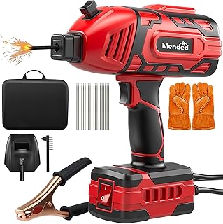 Sakertool Portable Welding Machine Electric: IGBT Handheld Welder with 5 Variable Current Adjustment - Hand Held Anti-Stick ARC Welder Gun for Home Repairs - 110V Welding Machine Kit