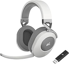 HS65 Wireless Multiplatform Gaming Headset with Bluetooth - Dolby Audio 7.1 - Omni-Directional Microphone - iCUE Compatible - PC, Mac, PS5, PS4, Mobile - White