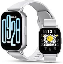 Redmi 5 Active Smart Watch, Step Counter Sport Watch for Women Men with 2" LCD Large Display, 140 Sports Modes, 5ATM Waterproof (Active-Matte Silver)