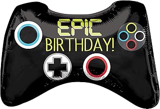 Anagram 37804 Epic Party Game Controller Foil Mylar Party Balloon, 28", Multicolor, Pack of 1