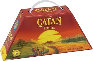 Traveler COMPACT EDITION Board Game - Settle, Trade, and Build on the Go! Strategy Game, Family Game for Kids and Adults, Ages 10+, 2-4 Players, 60 Minute Playtime, Made by CATAN Studio