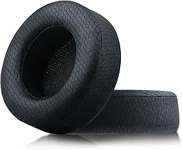 Upgraded Replacement Ear Pads Cushion for Corsair Virtuoso RGB Wireless SE XT Gaming Headset, Premium Fabric, Softer Memory Foam, Added Thickness (Fabric Black)