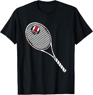 Tennis Racket And Ball Flag Of Costa Rica T-Shirt