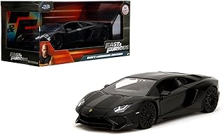 Fast & Furious Shaw's Lamborghini Aventador SV – Die-Cast Vehicle, Opening Doors, Hood & Trunk, 1:24 Scale