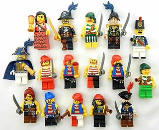 Booster Bricks 3 New Random Lego Pirate Minifigure - with Random Accessory Mystery Pack Minifigs