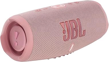CHARGE 5 - Portable Waterproof (IP67) Bluetooth Speaker with Powerbank USB Charge out, 20 hours playtime, JBL Partyboost (Pink)