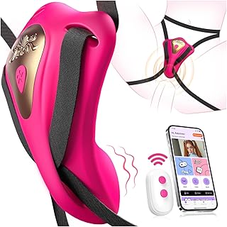 Wearable Vibrator Couples Sex Toys - Adult Toys App Remote Control Butterfly Panty Vibrator with 9 Vibration Modes, Hands-Free Female Sex Toy for Women with Clitoral, Anal & Perineal Stimulation