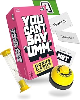 Big Potato You Can't Say UMM: A Party Game for Family and Adults, Fast-Paced Family Word Game, Must Have for Game Night, Bonus Content Included