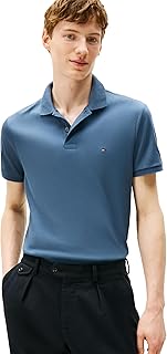Mens Short Sleeve Casual Polo Shirts in Regular Fit with Liquid Cotton