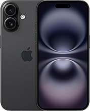 Apple iPhone 16, 128GB, Black - Unlocked (Renewed)