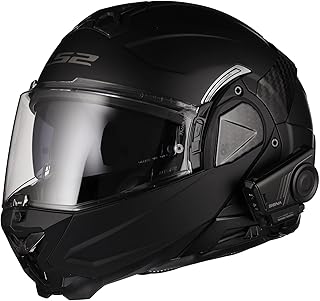 Helmets Advant II Modular Motorcycle Helmet with Preinstalled Sena 60S Mesh Bluetooth Headset