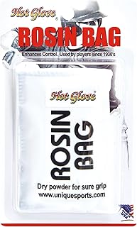 Hot Glove Rosin Bag – Baseball & Softball Grip Powder – Professional Dry Hand Grip for Pitchers & Hitters – Sweat Absorbing Rosin for Bat Grip & All Sports – Made in USA