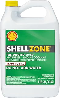 Shellzone 50/50 Pre-Diluted Antifreeze + Coolant (1 Gallon)