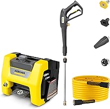 Pressure Washer K1800PS Cube, CETA Certified, 3 Spray Nozzles, Detergent Tank, for Cars, Driveways, Siding, Patios, 1.2 max. GPM